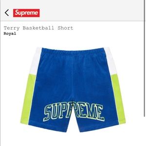 Brand new Supreme French Terry Shorts Size Small